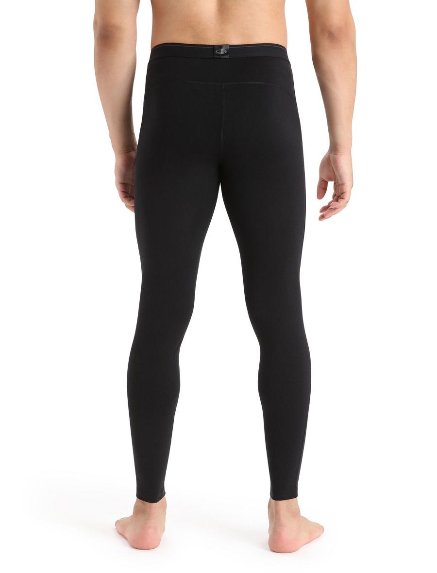 Icebreaker Merino 200 Oasis with Fly Miesten Leggingsit Mustat | FI 1134MQZA